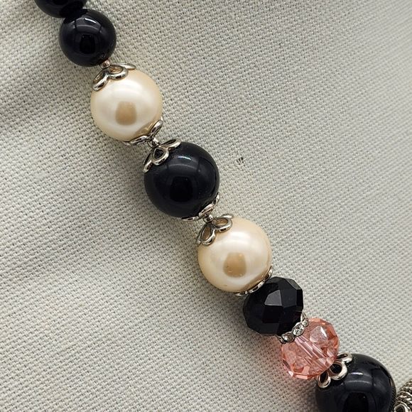 Lafayette 148 New York Chain Bead Statement Necklace - Picture 4 of 6